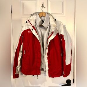 Womens Columbia interchange two-way coat, jacket, size medium